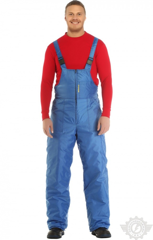 63742 Костюм "Эксперт-К" зимний ткань "Оксфорд" василек  Зимняя спецодежда  размер 48-50/170-176  - Вид №16