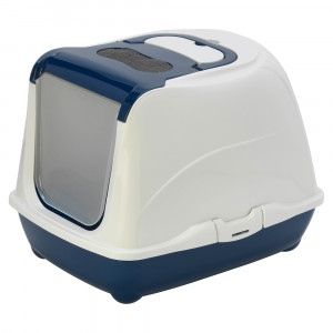 ПР0059065 Био-туалет для кошек Flip Cat с совком, синий 50x39x37h см MODERNA