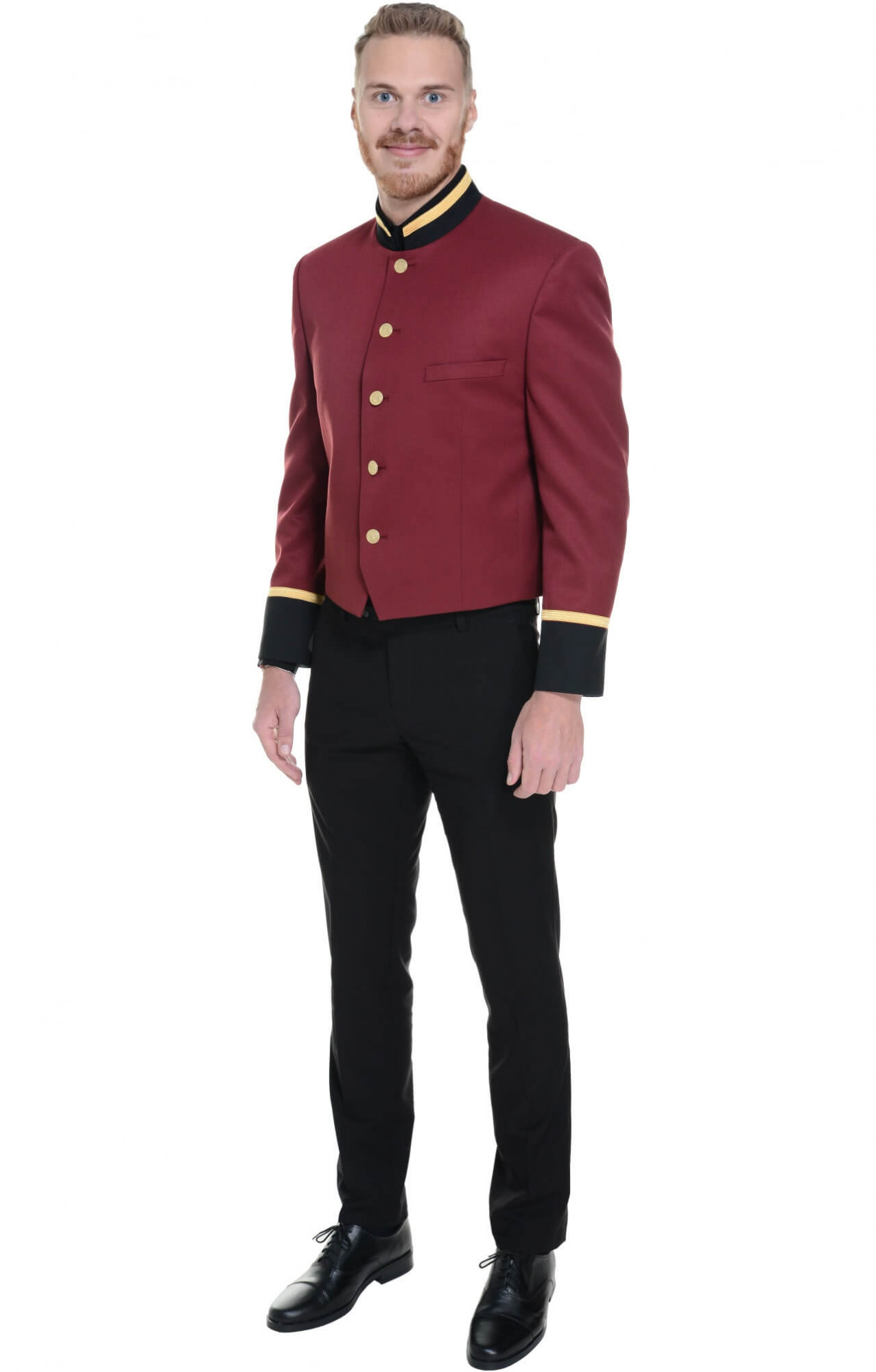 69819 Пиджак укороченный - френч  Швейцар bordeaux El-Risto  Бренд "El-Risto" (Эль Ристо), каталог товаров размер 54/170 