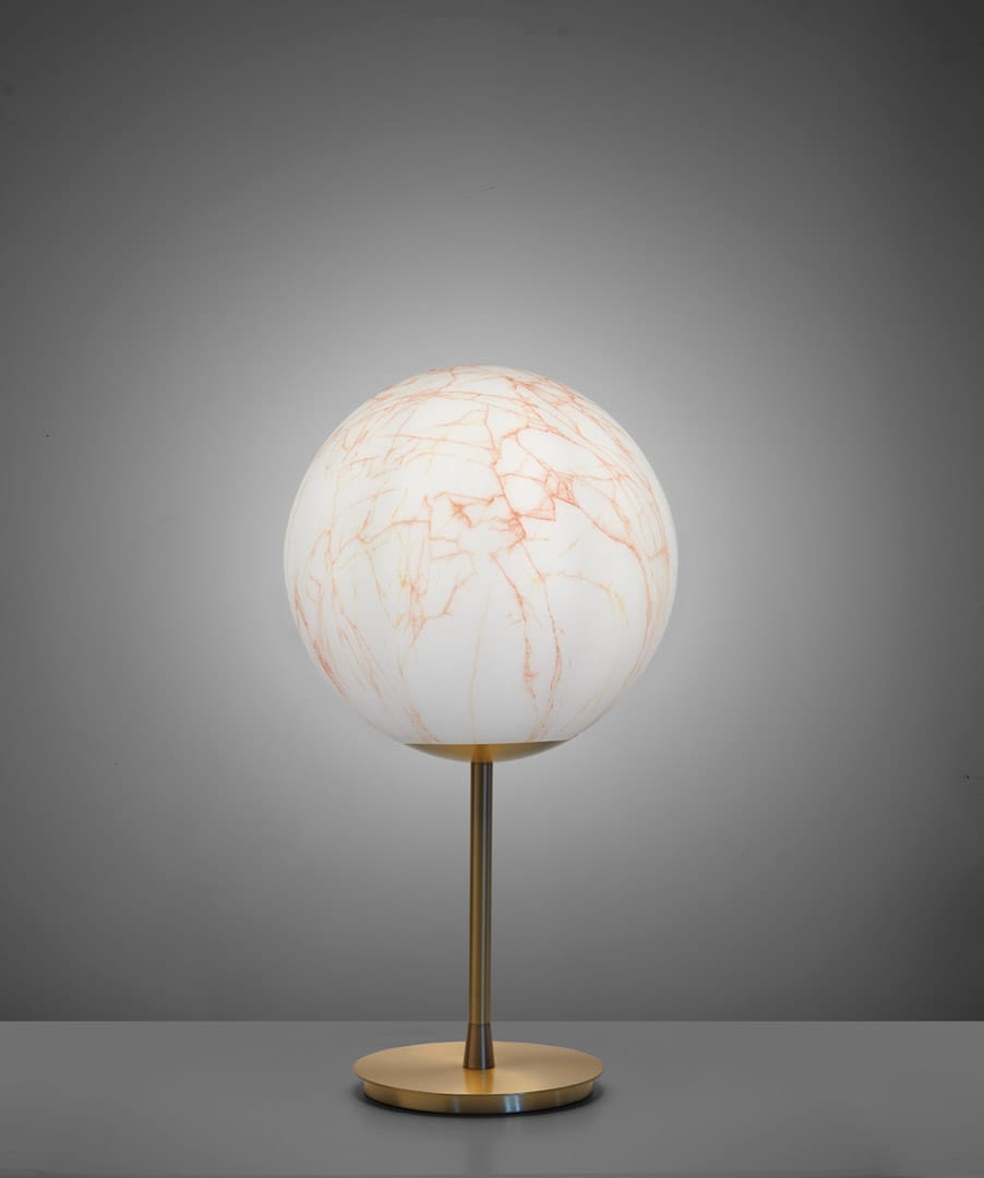 Настольная лампа из латуни и полиэтилена с мраморным эффектом SLIDE ARCH-00096226 - Вид №7