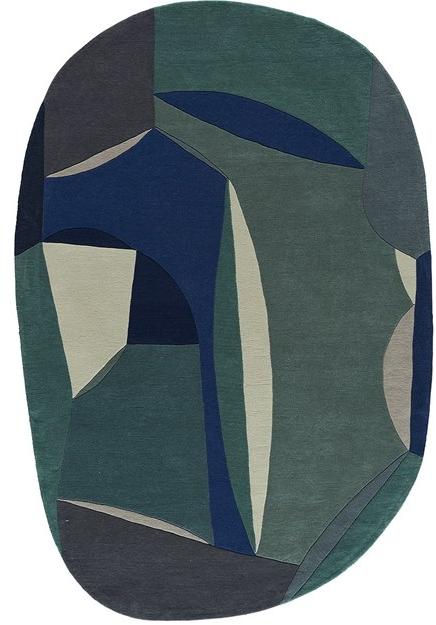 Toulemonde Bochart Овальный шерстяной коврик The designers sun-id-1415604 - Вид №1