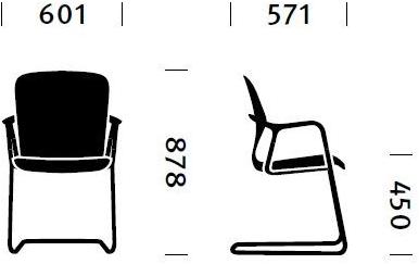 Herman Miller Консольный стул с подлокотниками Keyn sun-id-1381199 - Вид №19