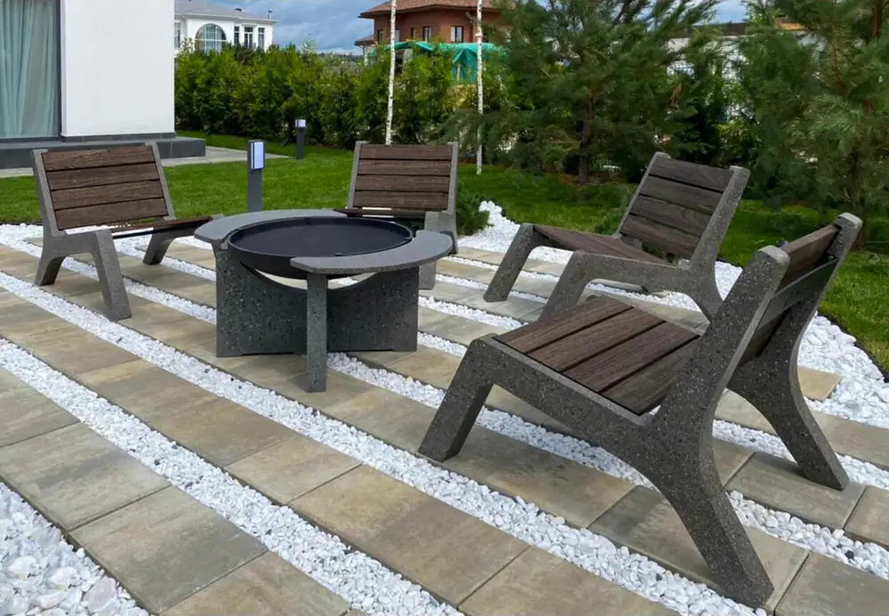 91055371 Кресло садовое C-Lounge Concretika STLM-0460278