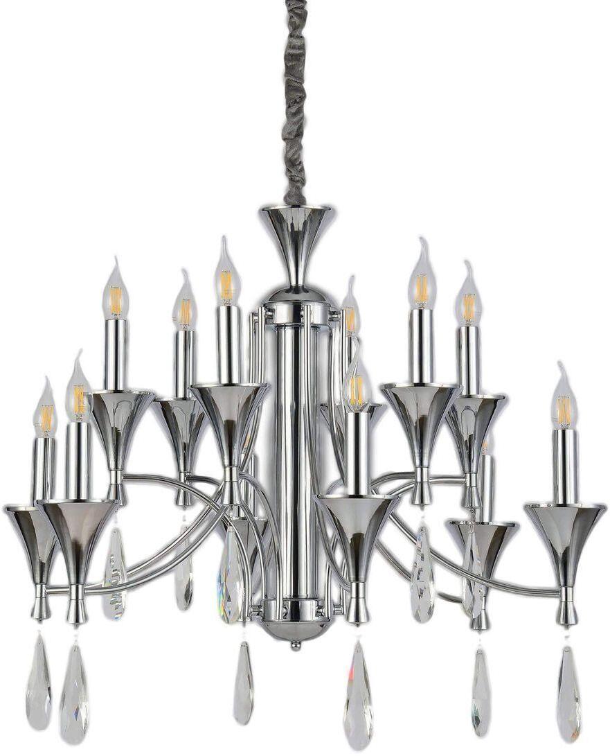 LDP 1230-12 CHR Подвесная люстра Lumina Deco Libero