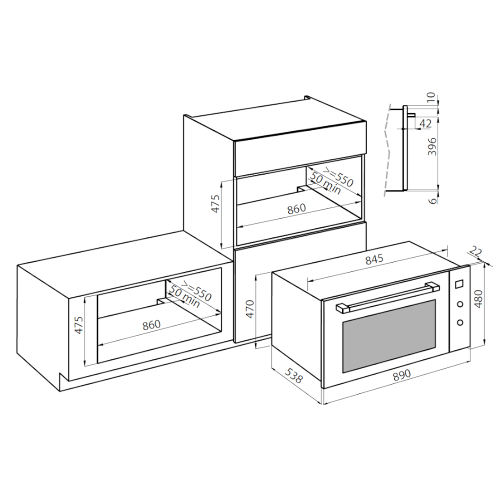 7107642 Духовка FL 7107642 Fosterspa  - Вид №1