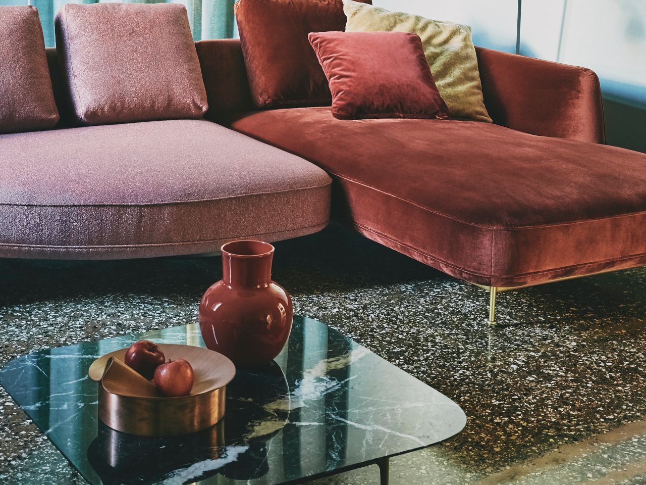 Мраморный квадратный журнальный столик Wittmann Andes ARCH-00101664 - Вид №2