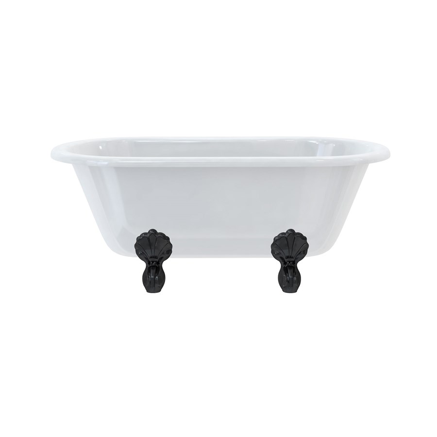 Burlington Двухсторонняя ванна Windsor 150 см с роскошными ножками с ножками Luxury Classic из хрома E4 L3C  - Вид №3