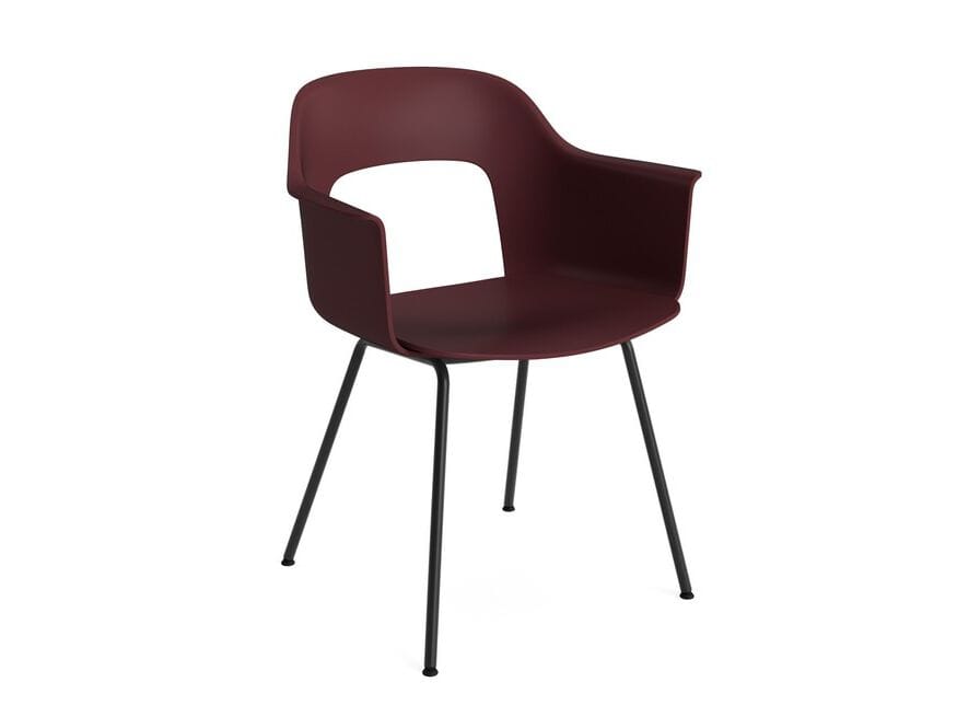 Полипропиленовый стул с подлокотниками с открытой спинкой Hay макет ARCH-00062765 - Вид №4