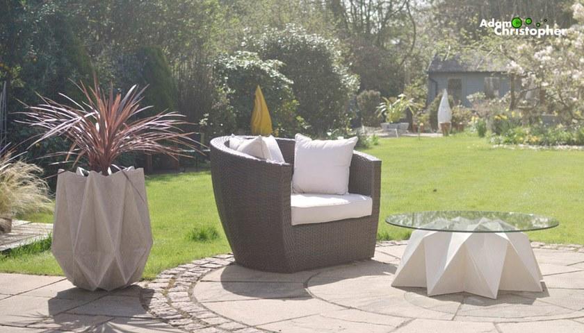 Adam Christopher Круглый садовый столик из бетона sun-id-1390980 - Вид №5