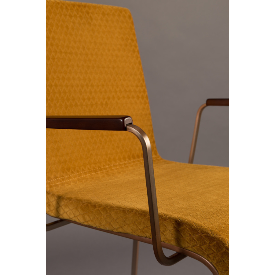 Кресло Flor оранжевое Dutchbone 1200130 - Вид №8