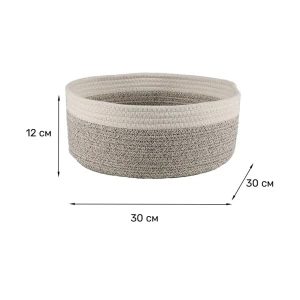 Корзина для хранения Zenfort Алматы 26л текстиль светло-коричневый