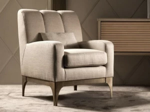 Caroti Кресло из ткани с подлокотниками Concept Art.155 - quartz