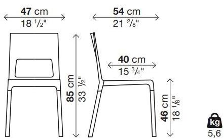 Kristalia Штабелируемый садовый стул из полиуретана sun-id-1389206 - Вид №12