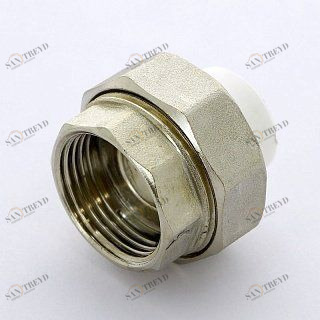 Муфта В разборная PRO AQUA полипропиленовая 20х1' PA20011