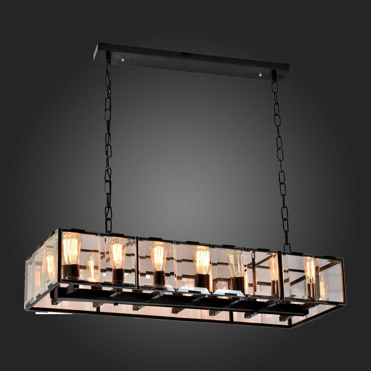 Подвесная люстра ST Luce Peltro SL276.403.14 ST LUCE ДИЗАЙНЕРСКИЕ, PELTRO 118218 Черный  - Вид №1
