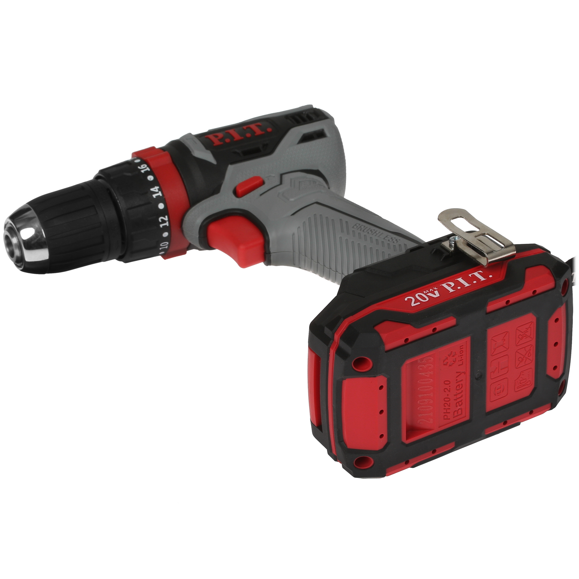 Дрель-шуруповерт PIT PSB 20H-10B/1 OnePower 20V 5333664 STDN-0045782 - Вид №4