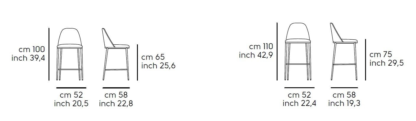 Тканевый стул с подставкой для ног Midj ARCH-00076353 - Вид №2