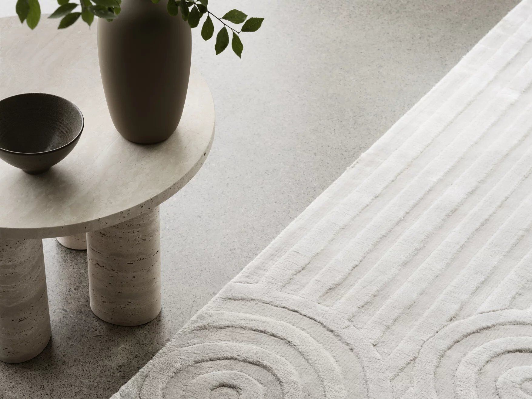 Травертин круглый журнальный столик blomus волос ARCH-00102249 - Вид №10