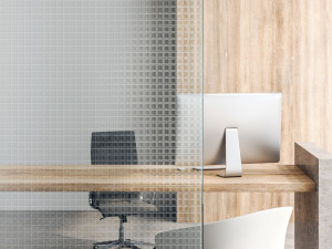 Прозрачное стекло, выгравированное с одной стороны, с текстурой