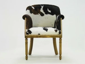 CREARTE COLLECTIONS Стул из коровьей кожи с подлокотниками Paris essence 23