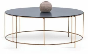 Enza Home Круглый деревянный журнальный столик Piedra