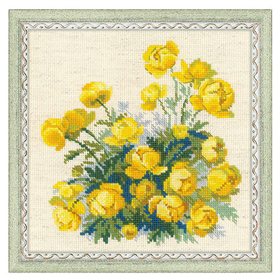 1515 Набор для вышивания Купавки 20 х 20 см RIOLIS Сотвори Сама 