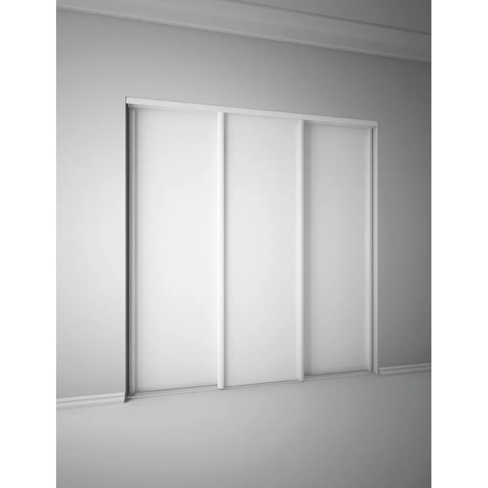 Дверь-купе Spaceo 2255х904 мм, высота проема 2300 мм, ЛДСП, цвет белый STLM-2079889 - Вид №4