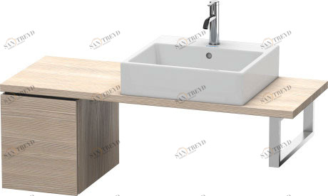 LC582003131 L-Cube Шкафчик для компактной консоли Сосна серебристая, декор Duravit