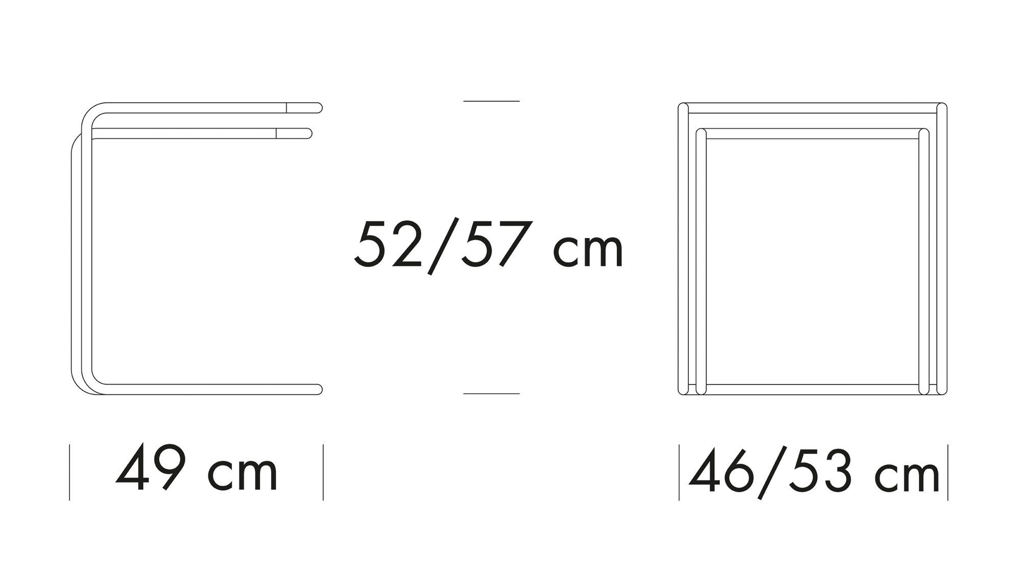 Штабелируемый квадратный журнальный столик THONET JS. THONET ARCH-00037728 - Вид №4