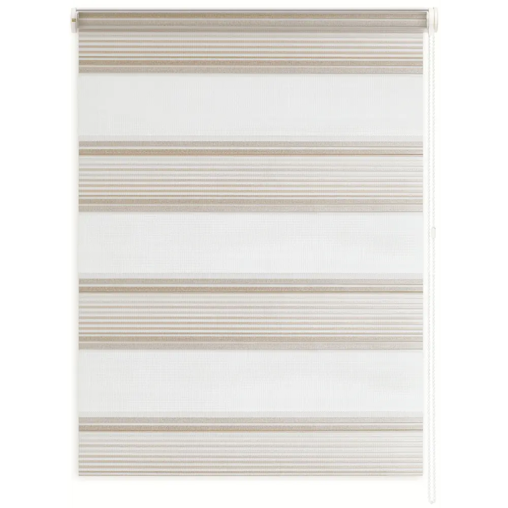 Штора рулонная день-ночь Miamoza 80x160 см белая 83503028 STLM-2048985 Santreyd