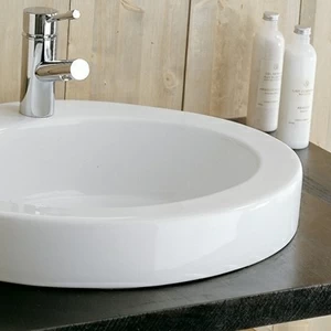 8017A Накладная раковина под столешницу  овальная Scarabeo Ceramiche