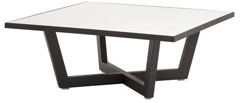 Andreu World Квадратный стальной журнальный столик с керамической столешницей Terra Me4693 - Вид №2