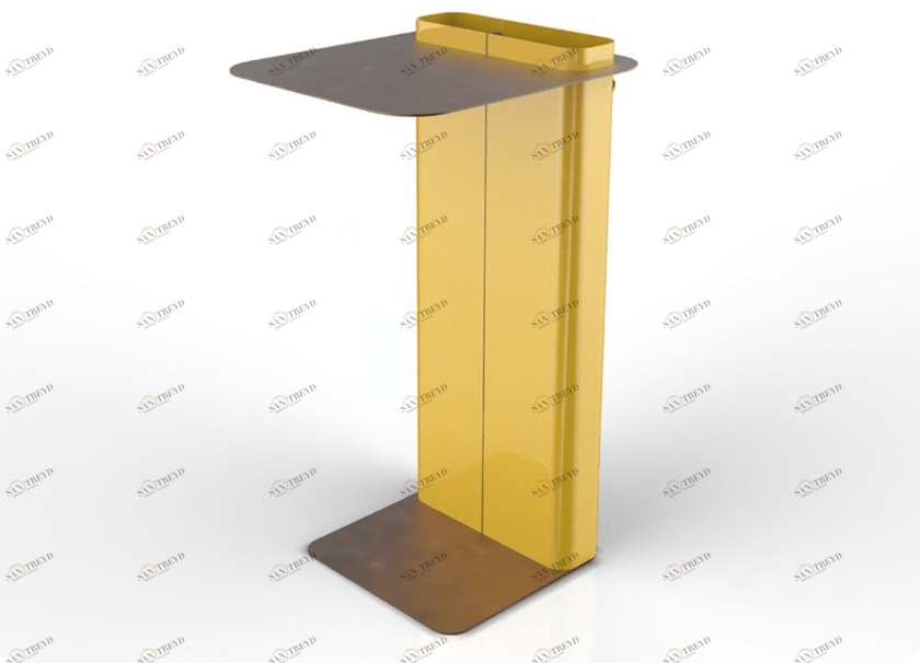 TrackDesign Стол из лакированной стали высокий Dad Tt0766001 