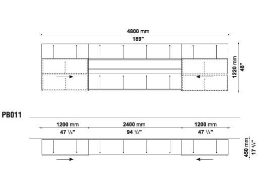 Навесной шкаф с дверным полотном B&B Italia PAB ARCH-00080831 - Вид №4