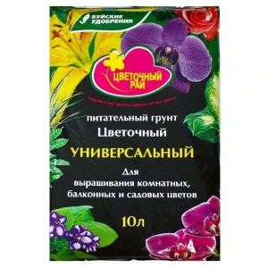 90223417 Грунт питательный Буйские Удобрения Цветочный рай универсальный для всех видов цветов 10л STLM-0952760