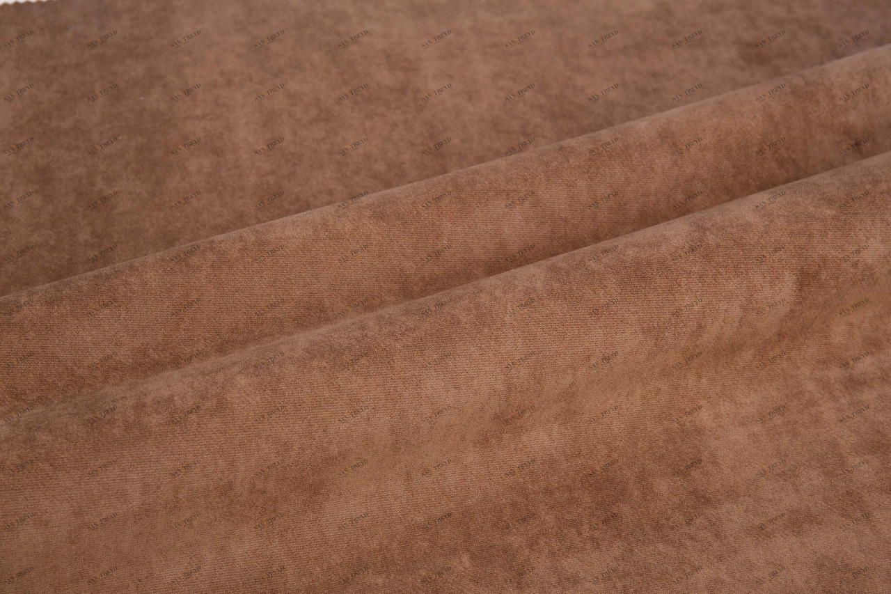 COLORISTICA Aquarelle col.05 Ткань мебельная  Микровелюр  HITAquarelle Коричневый 