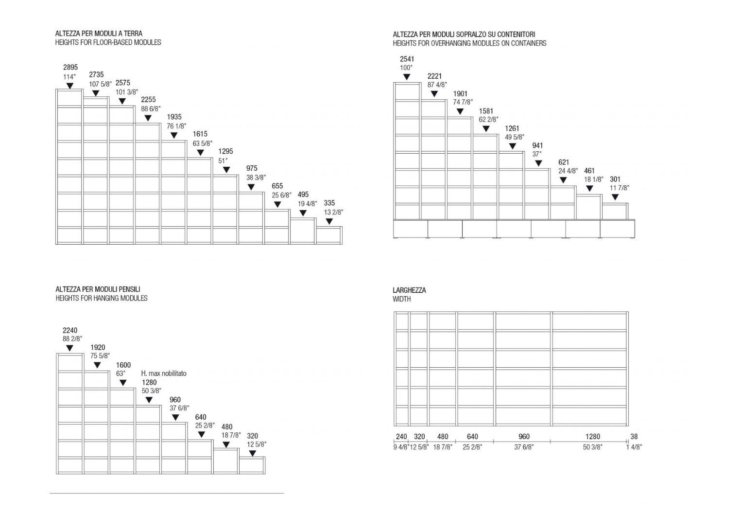 Напольная полка с лакированной стенкой с раздвижными дверями MisuraEmme CROSSING ARCH-00067515 - Вид №2