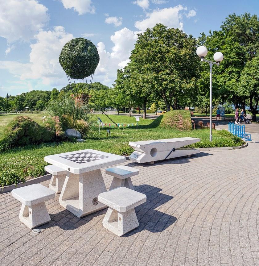 ENCHO ENCHEV - ETE Бетонный шахматный стол  190  - Вид №2