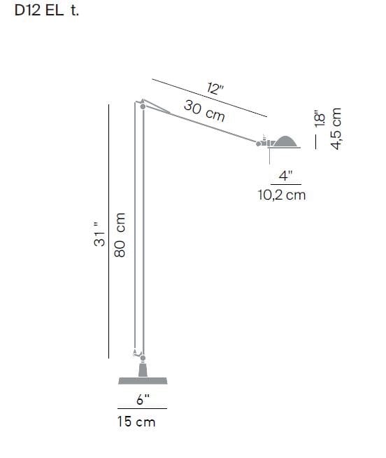 Алюминиевый регулируемый светодиодный торшер LUCEPLAN ARCH-00058713 - Вид №2