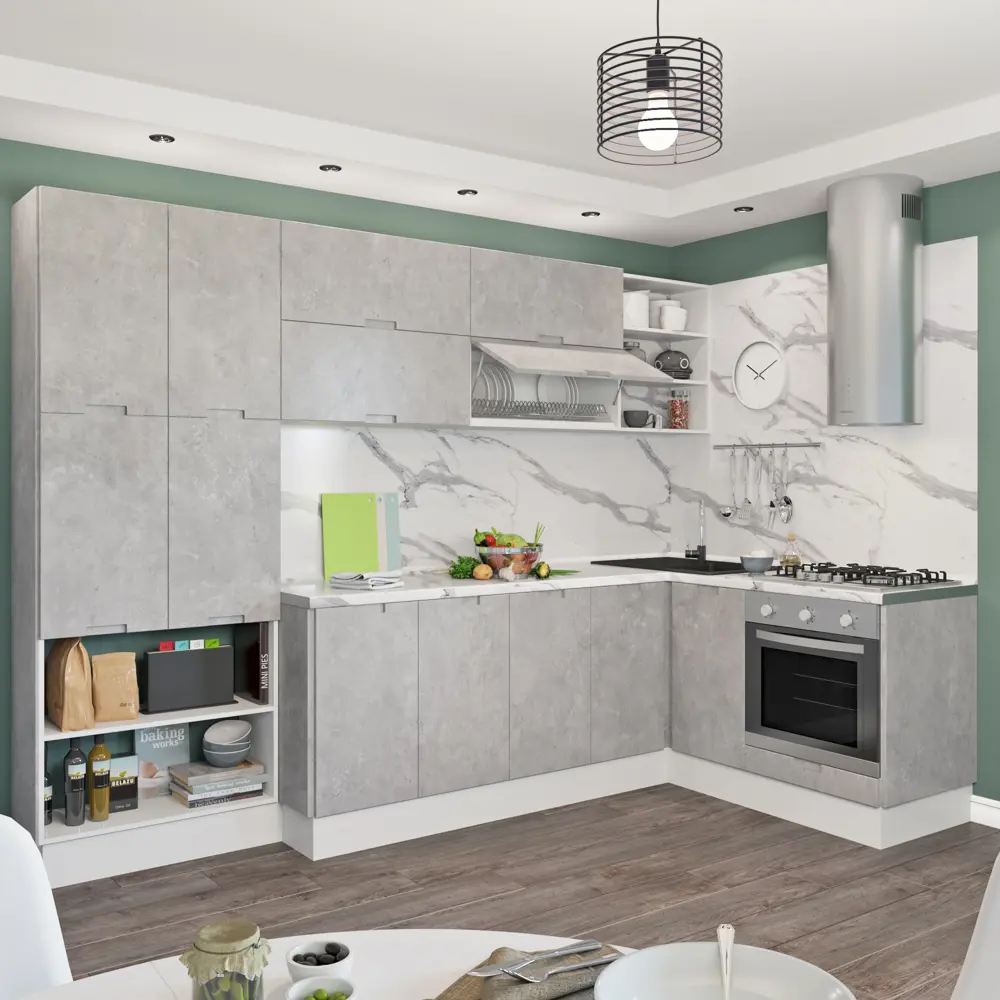 Фальшпанель для кухонного шкафа Берлин 58x76.8 см Delinia ID МДФ цвет серый 82011387 STLM-2179440 - Вид №16