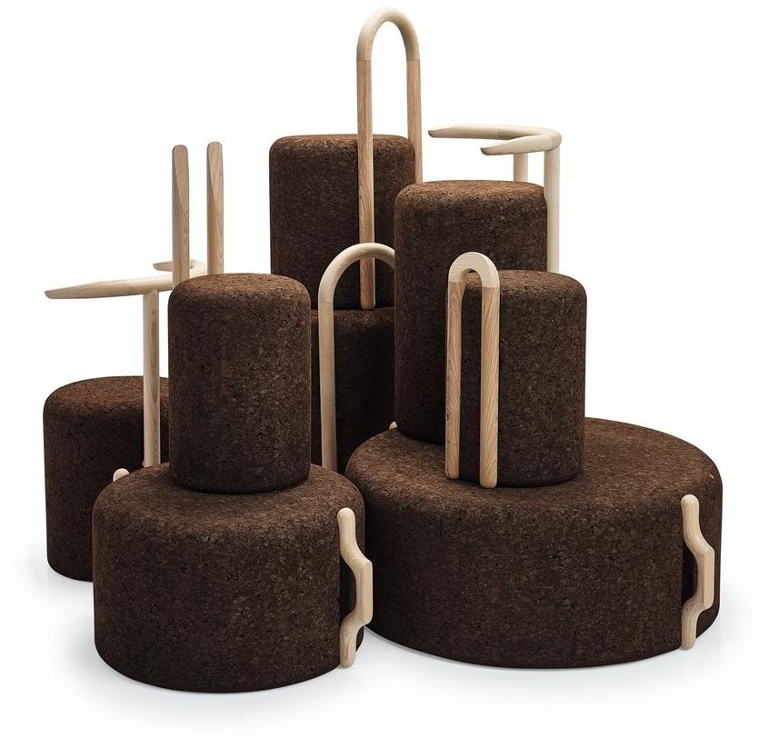 BlackCork Стул из пробки с открытой спинкой Omega sun-id-1447504 - Вид №6