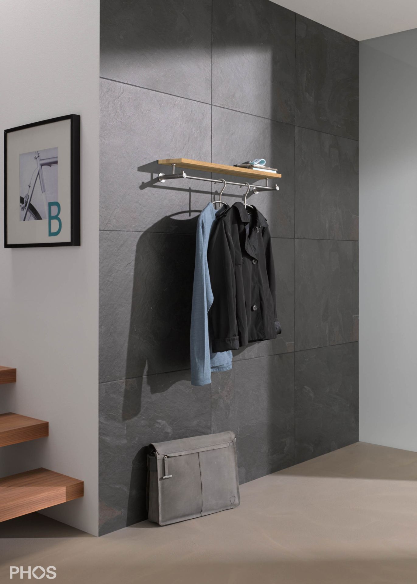 G4-600-Eiche Настенный шкаф с полкой из дуба, ширина 60 см. PHOS  - Вид №1