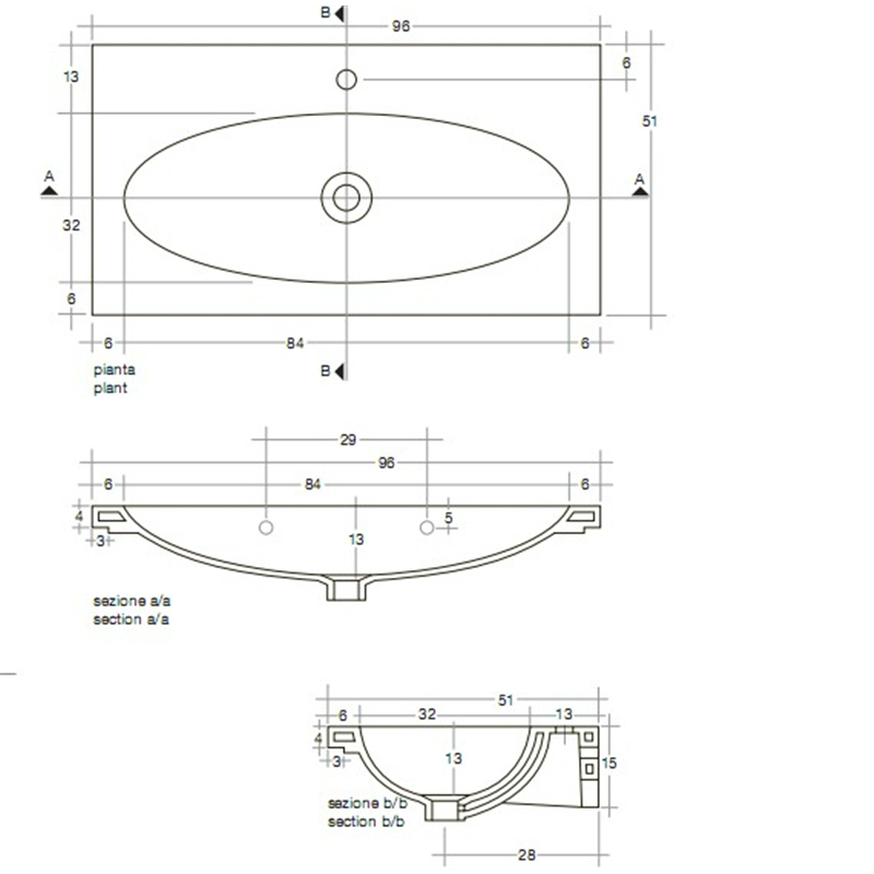 41883 Накладная раковина под столешницу  овальная Santreyd  - Вид №1