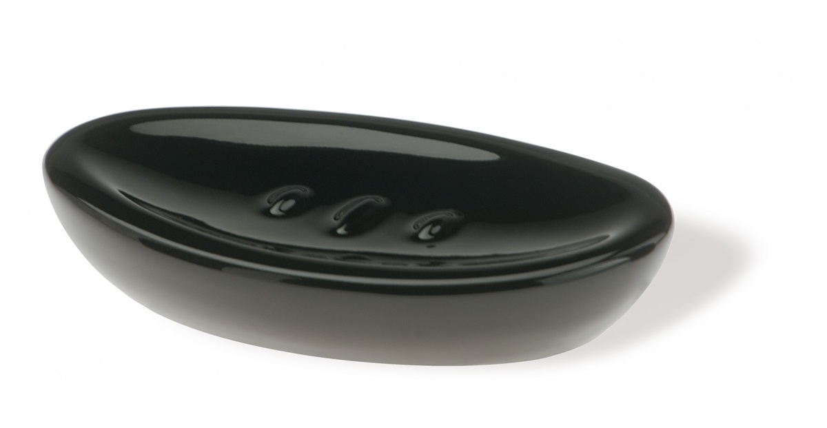 652(NE) Stil Haus Zefiro, настольная керамическая мыльница, цвет черная керамика