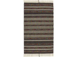 Полосатый шерстяной ковер ручной работы