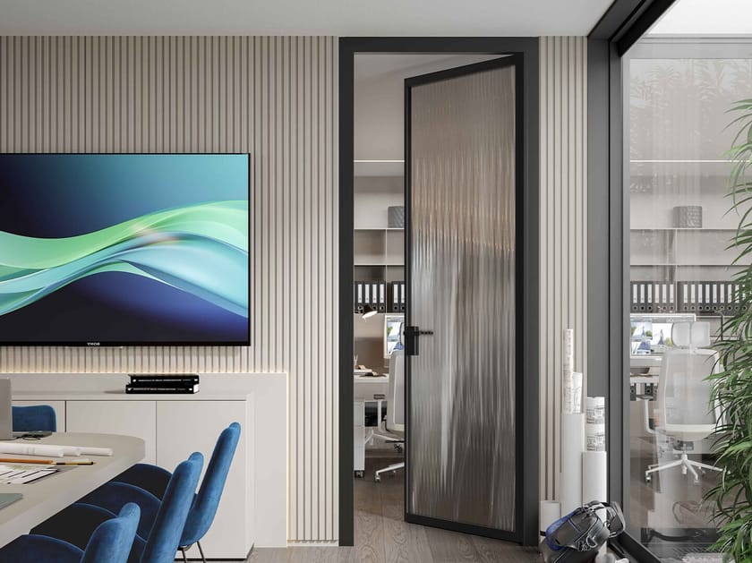 Стеклянная распашная дверь Scrigno ELETTA ARCH-00010722