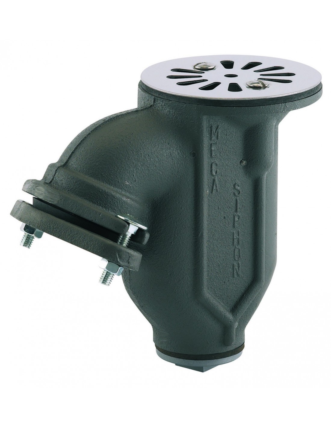 365500 000 94  Сифон-перегородка для мойки Д. 60 мм, решетка нержавеющая, чугун Valentin Сталь 