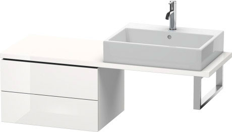 LC582803131 Шкафчик для компактной консоли L-Cube #LC5828 620 x 477 мм Сосна серебристая, декор Duravit - Вид №2