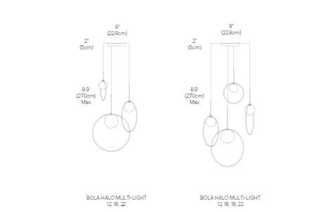 Опаловое стекло с регулируемой яркостью подвесной светильник Pablo Designs Бола ARCH-00051018 - Вид №7
