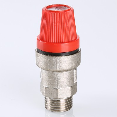 VT.496.N.0430 Клапан предохранительный никелированный Valtec 1/2", 3 бара  - Вид №6